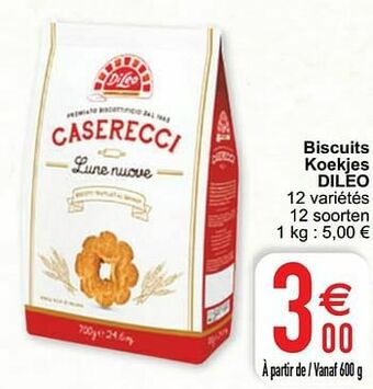 Cora Biscuits koekjes dileo aanbieding