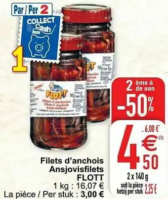 Filets d’anchois ansjovisfilets flott