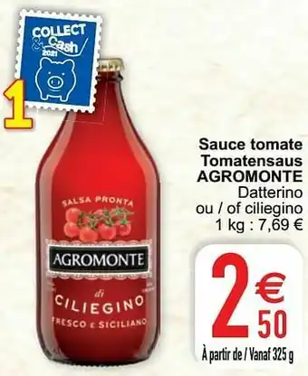 Cora Sauce tomate tomatensaus agromonte aanbieding