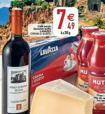 Cora Café moulu gemalen koffie lavazza crema + gusto aanbieding