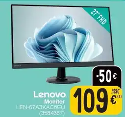 Cora Lenovo Monitor LEN-67A3KAC6EU aanbieding