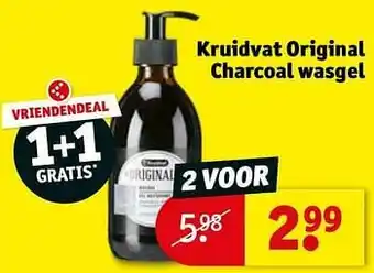 Kruidvat Kruidvat original charcoal wasgel aanbieding