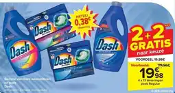 Carrefour Gamma vloeibare wasmiddelen en pods Dash aanbieding