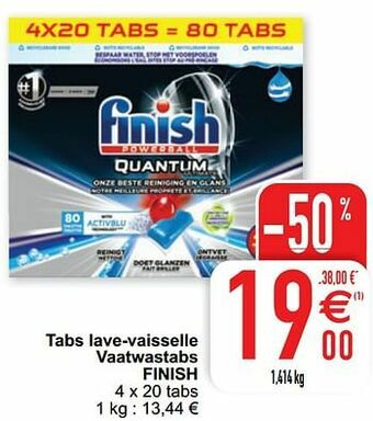 Cora Tabs lave-vaisselle vaatwastabs finish aanbieding