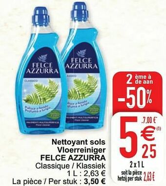 Cora Nettoyant sols vloerreiniger felce azzurra aanbieding