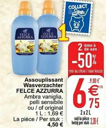 Cora Assouplissant wasverzachter felce azzurra aanbieding