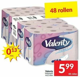 Intermarché Valenty toiletpapier aanbieding