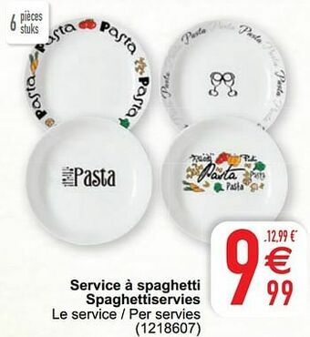 Cora Service à spaghetti spaghettiservies aanbieding
