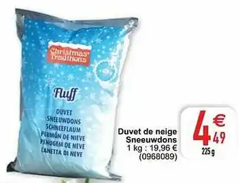 Duvet de neige sneeuwdons