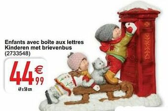 Cora Enfants avec boîte aux lettres kinderen met brievenbus aanbieding