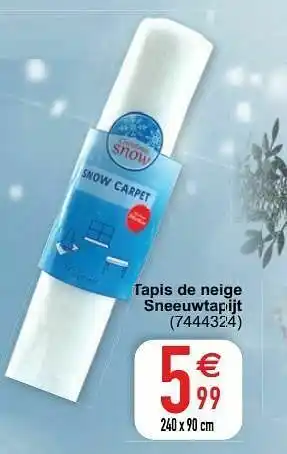Cora Tapis de neige sneeuwtapijt aanbieding