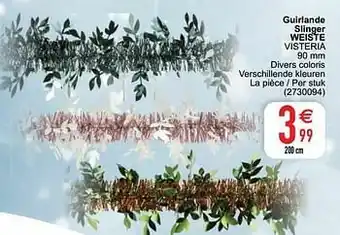 Guirlande slinger weiste visteria