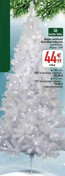Cora Sapin artificiel kunstkerstboom impérial aanbieding