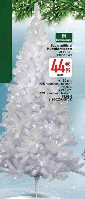 Sapin artificiel kunstkerstboom impérial