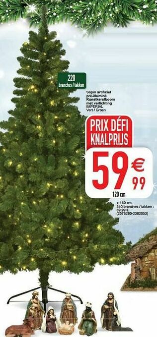 Cora Sapin artificiel pré-illuminé kunstkerstboom met verlichting imperial aanbieding