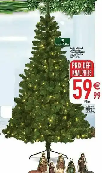 Cora Sapin artificiel pré-illuminé kunstkerstboom met verlichting imperial aanbieding