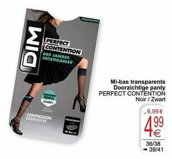 Cora Mi-bas transparents doorzichtige panty perfect contention aanbieding