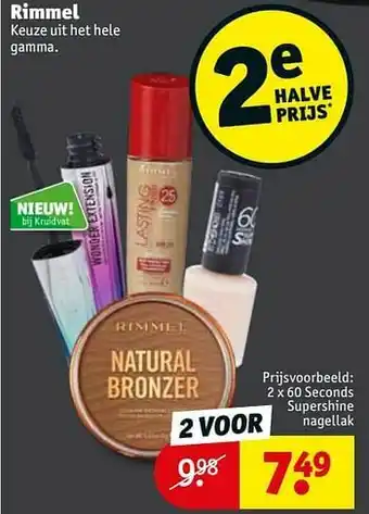 Kruidvat 60 seconds supershine nagellak aanbieding