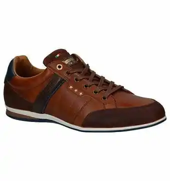 Pantofola d&apos;Oro Roma Low Cognac Veterschoenen