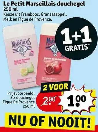 Kruidvat Douchegel figue de provence aanbieding