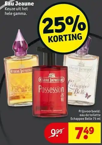 Kruidvat Eau de toilette echappee belle aanbieding