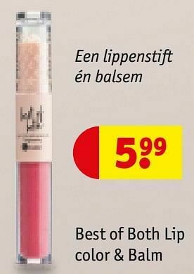 Kruidvat Best of both lip color + balm aanbieding