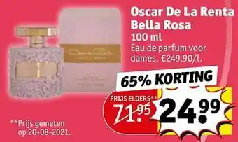 Kruidvat Oscar de la renta bella rosa edp aanbieding