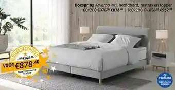 YGO Boxspring kavarna aanbieding