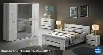 YGO Slaapkamer londen kleerkast aanbieding