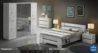 YGO Slaapkamer londen bed aanbieding