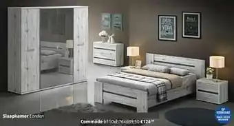 YGO Slaapkamer londen commode aanbieding
