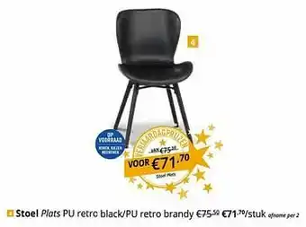 YGO Stoel plats aanbieding