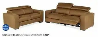 YGO Salon marley 2,5-zit aanbieding