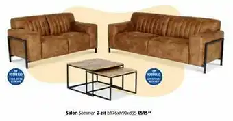 Salon sommer 2-zit