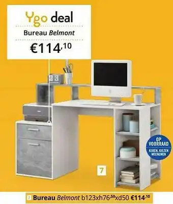 YGO Bureau belmont aanbieding