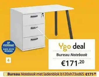 YGO Bureau notebook aanbieding