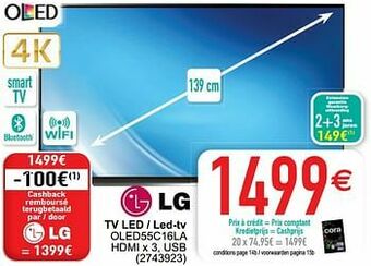 Cora Lg tv led - led-tv oled55c16la aanbieding