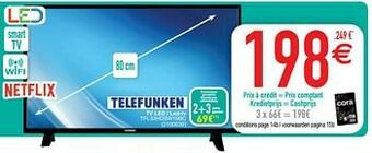 Cora Telefunken tv led - led-tv tfl32hdsw19bc aanbieding