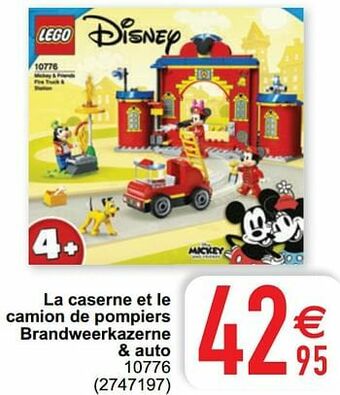 Cora La caserne et le camion de pompiers brandweerkazerne + auto 10776 aanbieding