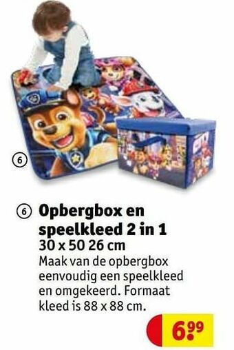 Opbergbox en speelkleed 2 in 1