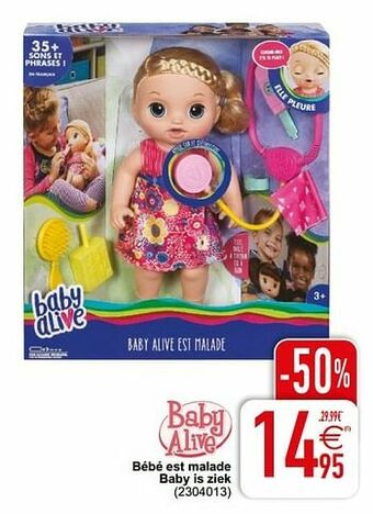 Cora Bébé est malade baby is ziek aanbieding