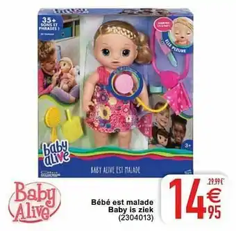 Cora Bébé est malade baby is ziek aanbieding
