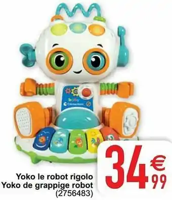Cora Yoko le robot rigolo yoko de grappige robot aanbieding