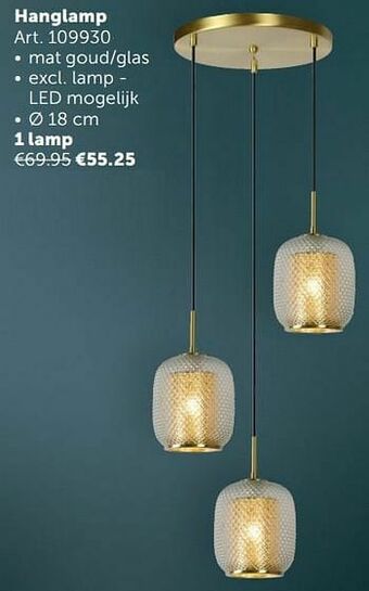 Zelfbouwmarkt Hanglamp 1 lamp aanbieding