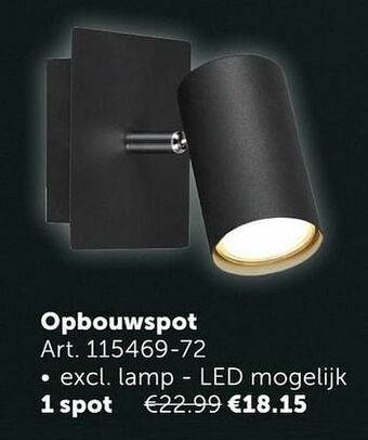 Zelfbouwmarkt Opbouwspot 1 spot aanbieding