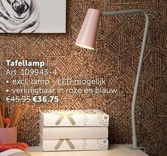 Zelfbouwmarkt Tafellamp aanbieding