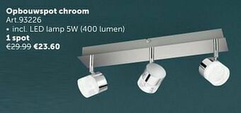 Zelfbouwmarkt Opbouwspot chroom 1 spot aanbieding