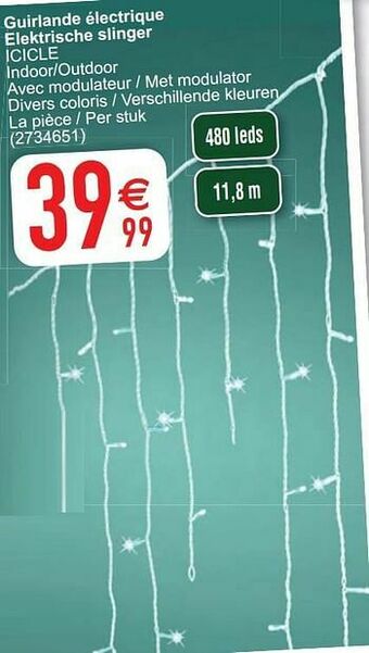 Cora Guirlande électrique elektrische slinger icicle aanbieding