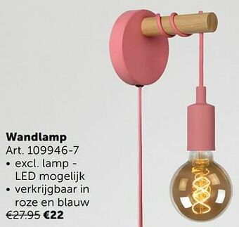 Zelfbouwmarkt Wandlamp aanbieding