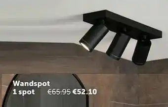 Zelfbouwmarkt Wandspot 1 spot aanbieding